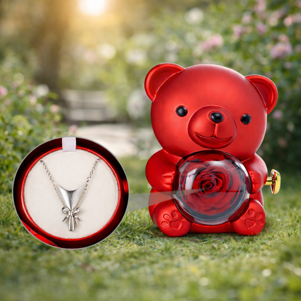 Eternal Rose Bear