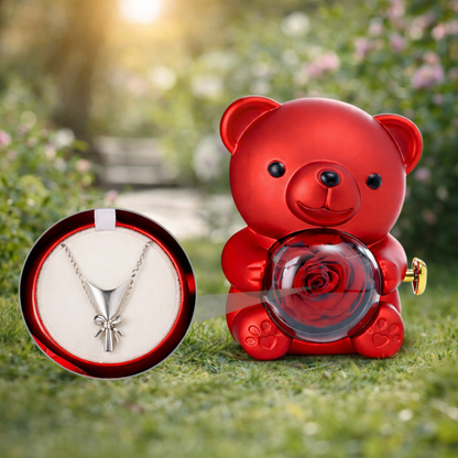 Eternal Rose Bear